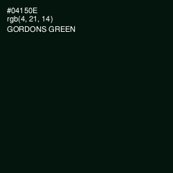 #04150E - Gordons Green Color Image